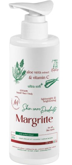 تصویر کرم مرطوب کننده آلوئه‌ورا مناسب انواع پوست مارگریت